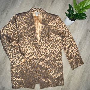 Kensington Square Metalic Gold Blazer